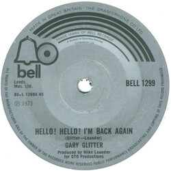 Gary Glitter Hello! Hello! I'm Back Again USED VINYL 7INCH 45 RPM SINGLE