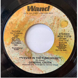 General Crook Fever In The Funkhouse USED VINYL 7INCH 45 RPM PROMO STYRENE