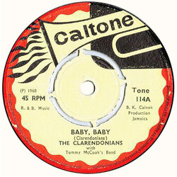 The Clarendonians / Tommy McCook Band Baby, Baby / Bye, Bye, Bye USED VINYL 7INCH 45 RPM SINGLE