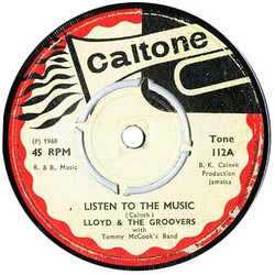 Lloyd & The Groovers / Tommy McCook Band / The Diplomats (4) Listen To The Music / Strong Man USED VINYL 7INCH