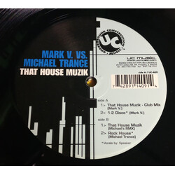 Mark V. / Michael Trance That House Muzik USED VINYL 12INCH