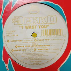 Dekko I Want You USED VINYL 12INCH