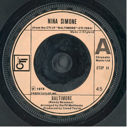 Nina Simone Baltimore USED VINYL 7INCH 45 RPM SINGLE