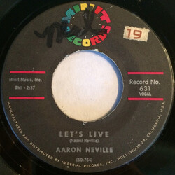 Aaron Neville Let's Live USED VINYL 7INCH 45 RPM SINGLE