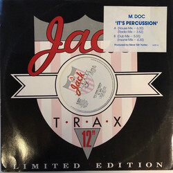 M. Doc It's Percussion USED VINYL 12INCH 45 RPM LIMITED EDITION