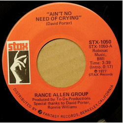 The Rance Allen Group Ain't No Need Of Crying / I Got To Be Myself USED VINYL 7INCH 45 RPM SINGLE REISSUE