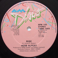 Herb Alpert Rise USED VINYL 12INCH 33 S RPM