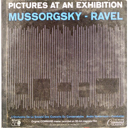 Modest Mussorgsky / Maurice Ravel / Orchestre De La Société Des Concerts Du Conservatoire / André Vandernoot Pictures At An Exhibition Vinyl LP USED