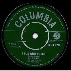 Slim Dusty / Dick Carr / Bushlanders A Pub With No Beer USED VINYL 7INCH 45 RPM SINGLE