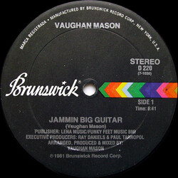 Vaughan Mason Jammin Big Guitar USED VINYL 12INCH 33 S RPM
