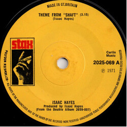 Isaac Hayes Theme From Shaft USED VINYL 7INCH 45 RPM SINGLE
