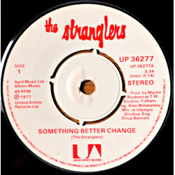 The Stranglers Something Better Change / Straighten Out USED VINYL 7INCH 45 RPM SINGLE