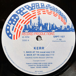 Kerr Back At Ya USED VINYL 12INCH 45 RPM