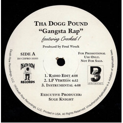 Tha Dogg Pound Gangsta Rap / Just Doggin' USED VINYL 12INCH PROMO
