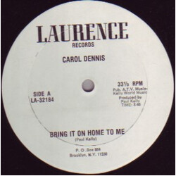 Carolyn Dennis Bring It On Home To Me USED VINYL 12INCH 33 S RPM