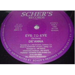 De'Anna Eye To Eye USED VINYL 12INCH 33 S RPM