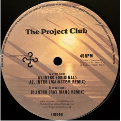 The Project Club (2) Intro USED VINYL 12INCH
