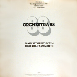 Orchestra 88 Manhattan Skyline / More Than A Woman USED VINYL 12INCH 33 S RPM PROMO