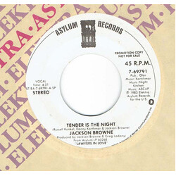 Jackson Browne Tender Is The Night USED VINYL 7INCH PROMO STEREO