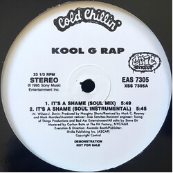 Kool G Rap It's A Shame USED VINYL 12INCH 33 S RPM PROMO