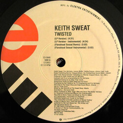 Keith Sweat Twisted USED VINYL 12INCH 33 S RPM PROMO