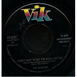 The Sh-Booms I Don't Want To Set The World On Fire / Lu Lu USED VINYL 7INCH 45 RPM SINGLE