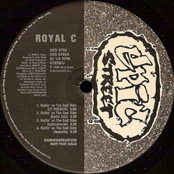 Royal C Rollin' On The East Side / Eye For An Eye USED VINYL 12INCH 33 S RPM PROMO