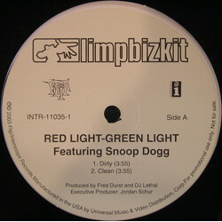 Limp Bizkit / Snoop Dogg Red Light-Green Light USED VINYL 12INCH 33 S RPM PROMO