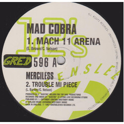 Mad Cobra / Merciless / Alley Cat (4) Mach 11 Arena / Trouble Mi Piece / Correction We Fix / Woman Law Vinyl 12" USED