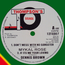Michael Rose / Dennis Brown / Thriller U Don't Mess With No Gangster / If Its Me Your Loving / Smile Vinyl 12" USED