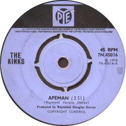The Kinks Apeman USED VINYL 7INCH 45 RPM SINGLE