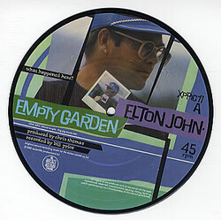 Elton John Empty Garden USED VINYL 7INCH 45 RPM SINGLE PICTURE DISC
