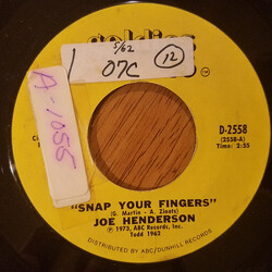 Joe Henderson (2) Snap Your Fingers / If You See Me Cry USED VINYL 7INCH 45 RPM REISSUE