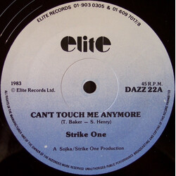 Strike One Can't Touch Me Anymore USED VINYL 12INCH 45 RPM