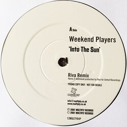 Weekend Players Into The Sun USED VINYL 12INCH PROMO