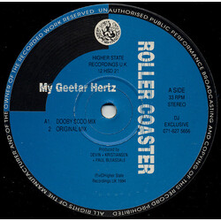 Roller Coaster My Geetar Hertz USED VINYL 12INCH 33 S RPM 45 RPM