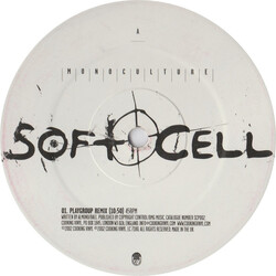 Soft Cell Monoculture USED VINYL 12INCH 33 S RPM 45 RPM PROMO