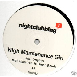 Nightclubbing High Maintenance Girl USED VINYL 12INCH