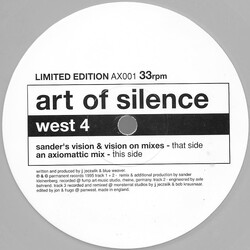 Art Of Silence West 4 USED VINYL 12INCH 33 S RPM LIMITED EDITION