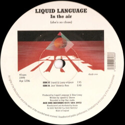 Liquid Language In The Air (She's So Close) USED VINYL 12INCH 45 RPM