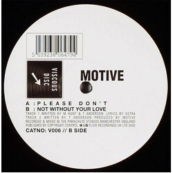 Motive Please Dont / Not Without Your Love USED VINYL 12INCH