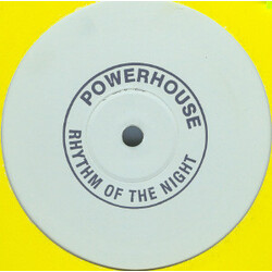 Powerhouse (3) Rhythm Of The Night USED VINYL 12INCH SINGLE SIDED WHITE LABEL