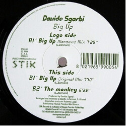 Davide Sgarbi Big Up USED VINYL 12INCH