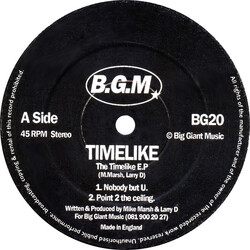 Timelike The Timelike E.P USED VINYL 12INCH 45 RPM EP
