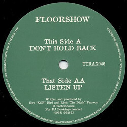 Floorshow Don't Hold Back / Listen Up USED VINYL 12INCH