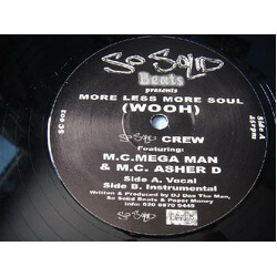 So Solid Crew / Megaman / Asher D More Less More Soul (Wooh) USED VINYL 12INCH 45 RPM