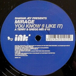 Sharam Jey / Mirage (18) You Know (I Like It) USED VINYL 12INCH 33 S RPM