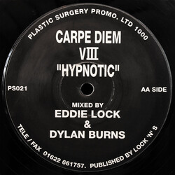 Carpe Diem VIII - Hypnotic USED VINYL 12INCH 33 S RPM SINGLE SIDED LIMITED EDITION PROMO