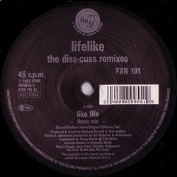 Lifelike (2) Like Life (The Diss-Cuss Remixes) USED VINYL 12INCH