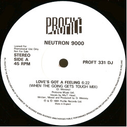 Neutron 9000 Love's Got A Feeling USED VINYL 12INCH 45 RPM SINGLE PROMO
